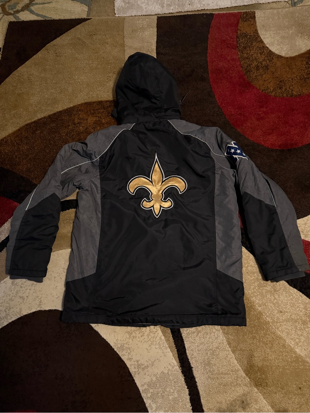 NFL New Orleans Saints coach/jacket awesome luck size M